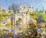 Colin Campbell Cooper A California Water Garden at Redlands oil painting artist